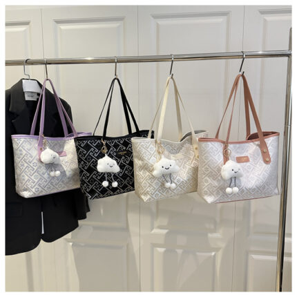 Damask labubu tote bag